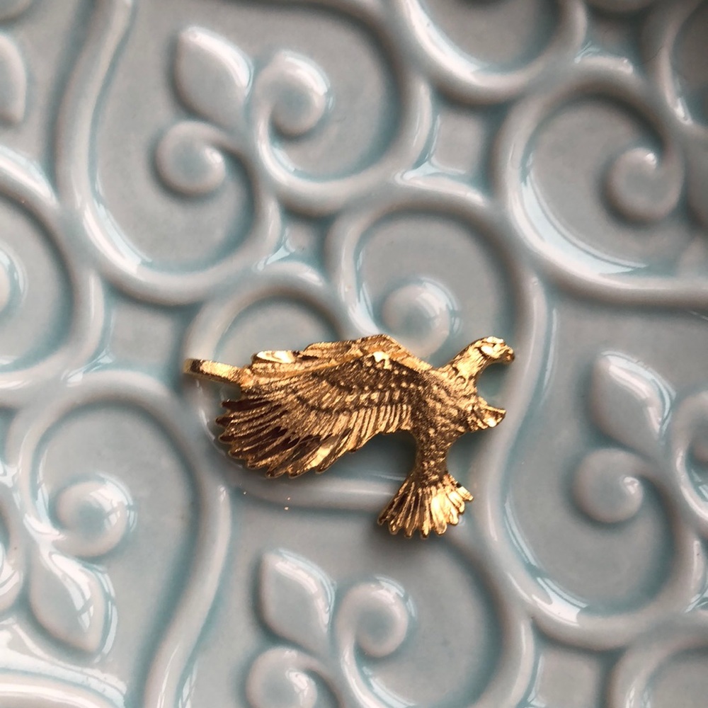 BOGO Faux Gold Eagle Pendant for Necklace